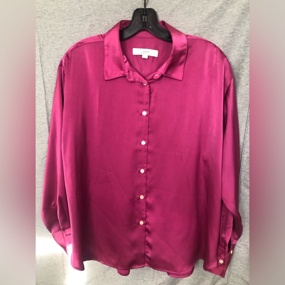 LOFT Button-Down Blouse